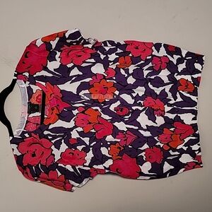 Ann Taylor floral cotton sweater top Sz XL NWOT Feminine Romantic